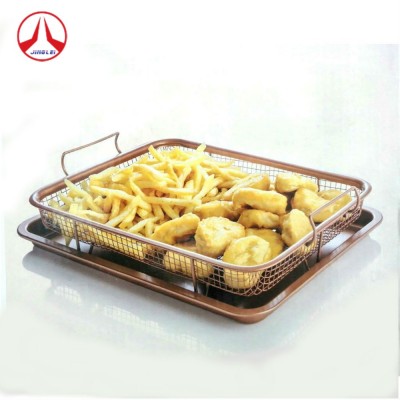 2 Piece Potatoes Fried Chicken Meat Oil Filter Basket Barbecue BBQ Fry Basket